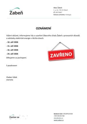 Zavřeno