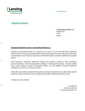 tisková zpráva